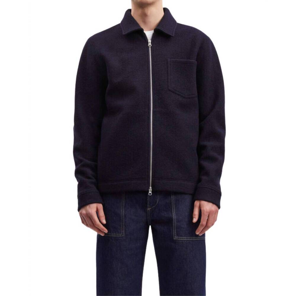 NEW SAMSOE hannes full zip jacket in navy